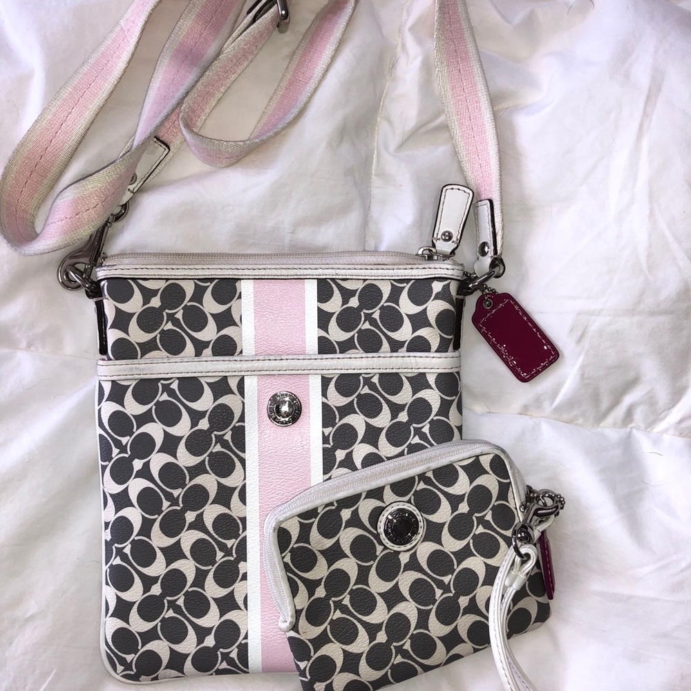 Coach crossbody and wristlet